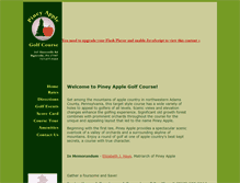 Tablet Screenshot of pineyapplegolf.com